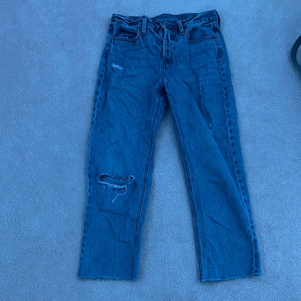 High-Rise Slouchy Straight Jeans
